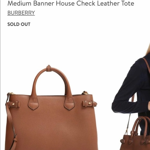 Burberry Banner leather tote - Picture 3 of 16